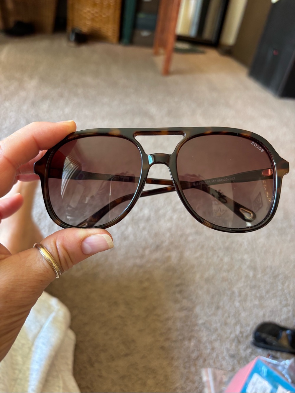 SOJOS Gradient Tortoise Shell Sunglasses